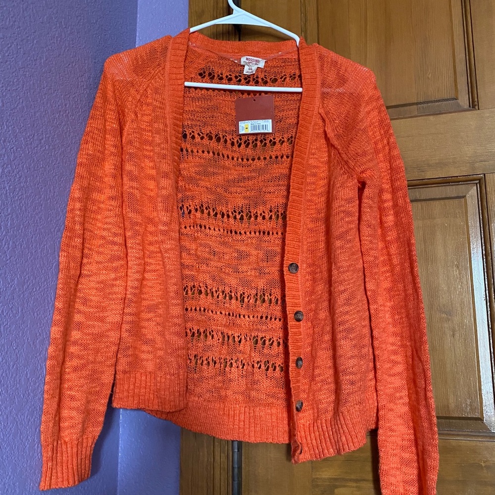 Orange cardigan